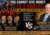 YOU CANNOT GIVE MONEY TO A HARLOT AND CLAIM TO PROTEST HER
