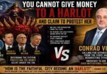 YOU CANNOT GIVE MONEY TO A HARLOT AND CLAIM TO PROTEST HER