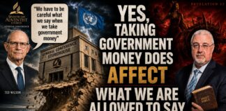 YES, TAKING GOVERNMENT MONEY DOES AFFECT WHAT WE ARE ALLOWED TO SAY